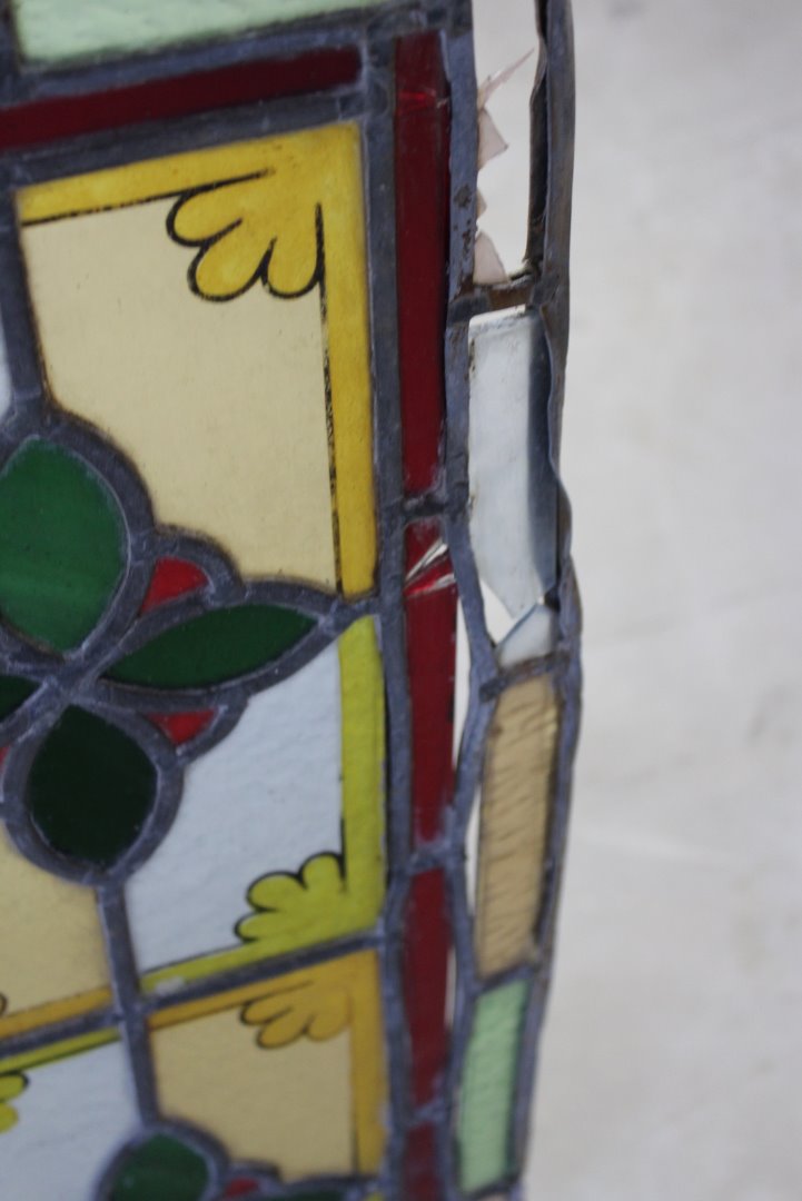 Pair Stained Glass Windows - Kernow Furniture