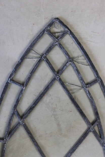 Pair Gothic Lead Glazed Windows - Kernow Furniture