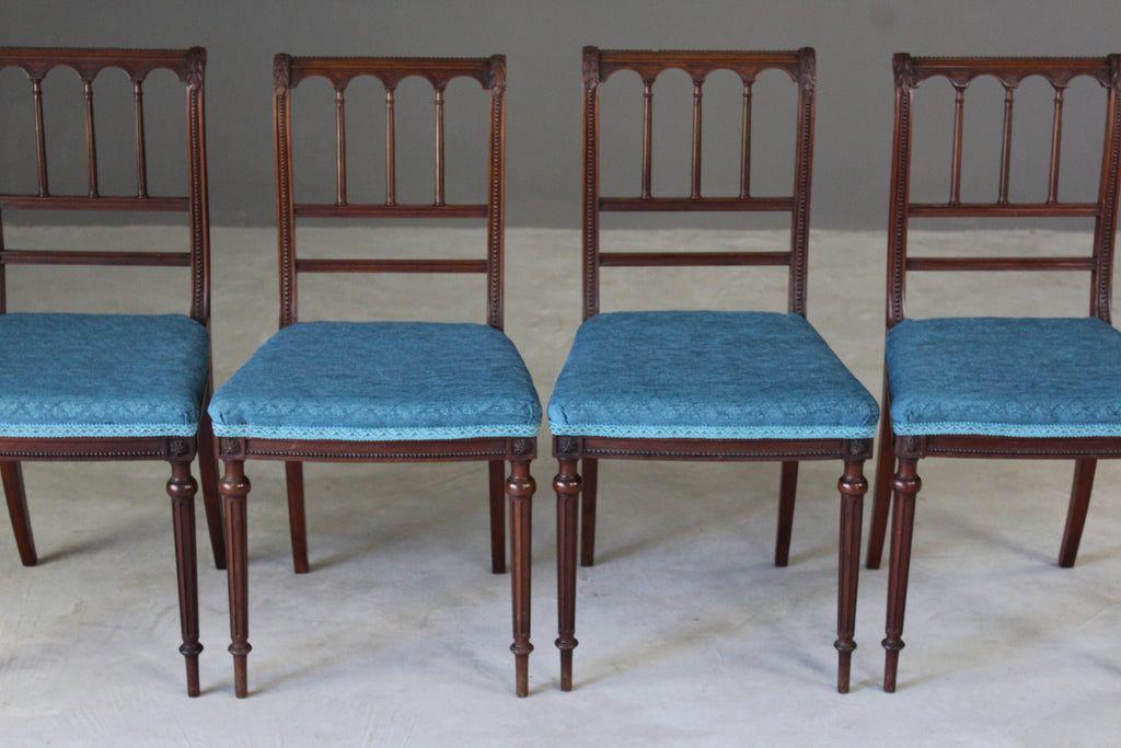 4 Morison & Co Mahogany Side Chairs - Kernow Furniture