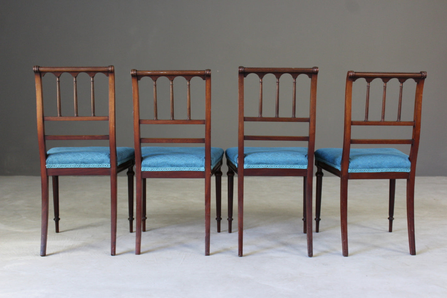 4 Morison & Co Mahogany Side Chairs - Kernow Furniture