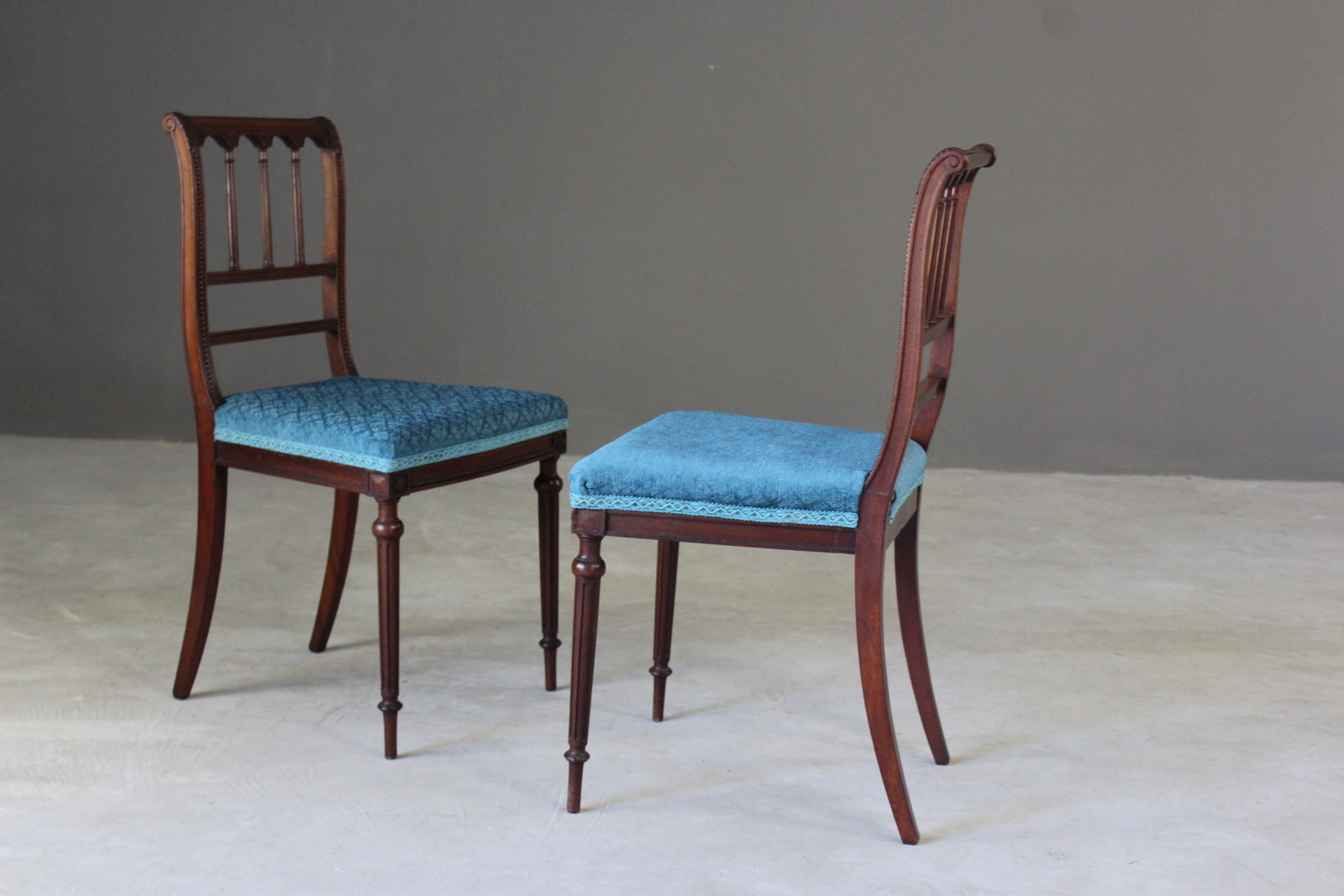 4 Morison & Co Mahogany Side Chairs - Kernow Furniture