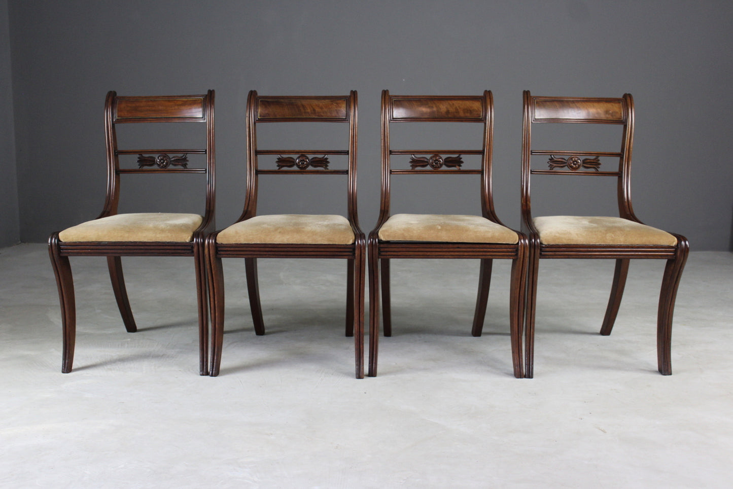 19th Century Mahogany Dining Chairs - Kernow Furniture