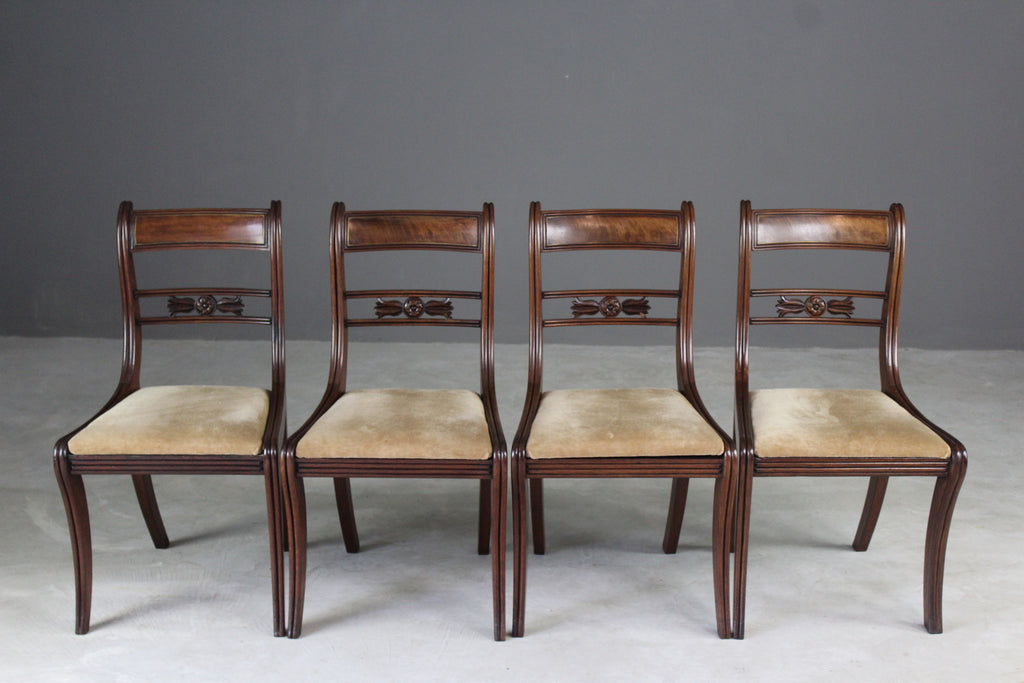 19th Century Mahogany Dining Chairs - Kernow Furniture