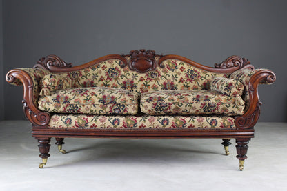 Antique Upholstered Sofa - Kernow Furniture