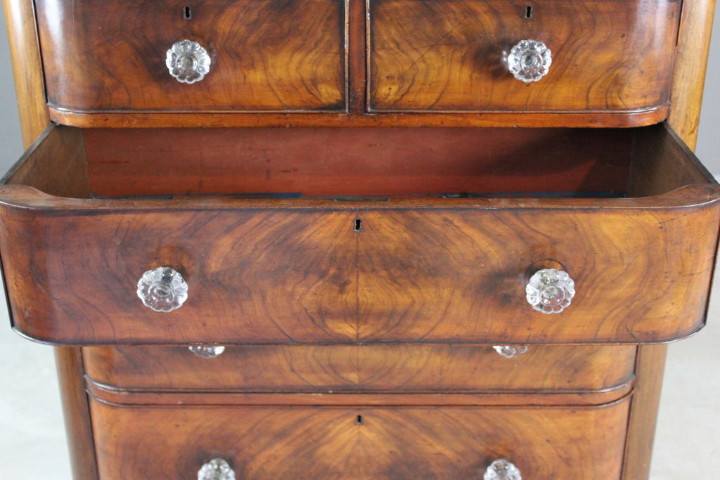 Large Victorian Mahogany Chest of Drawers - Kernow Furniture