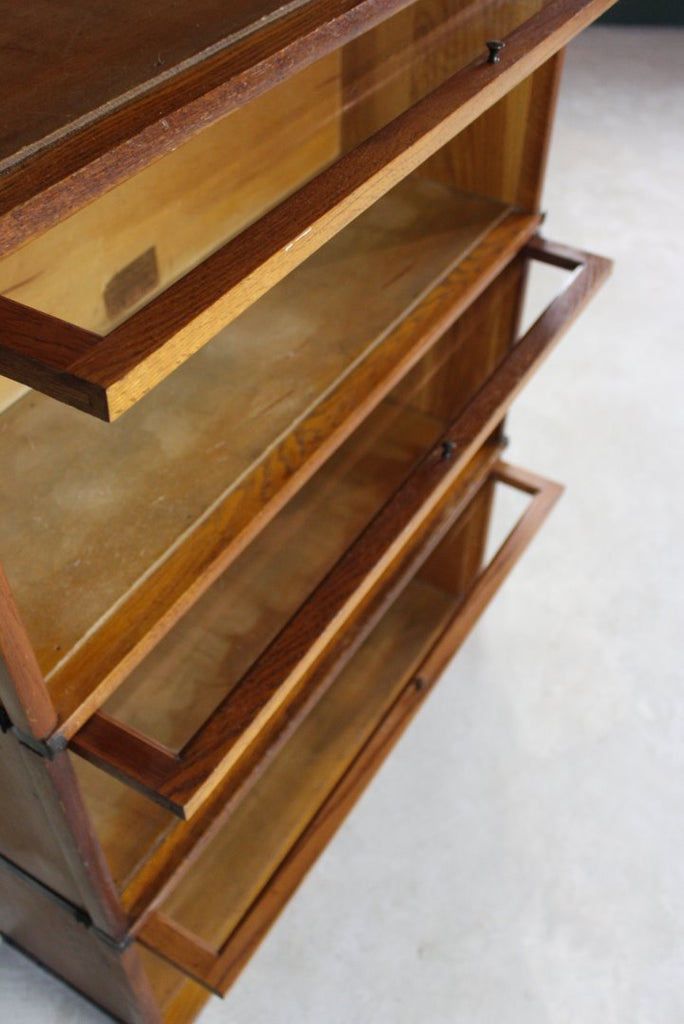 Oak Sectional Bookcase Globe Wernicke - Kernow Furniture