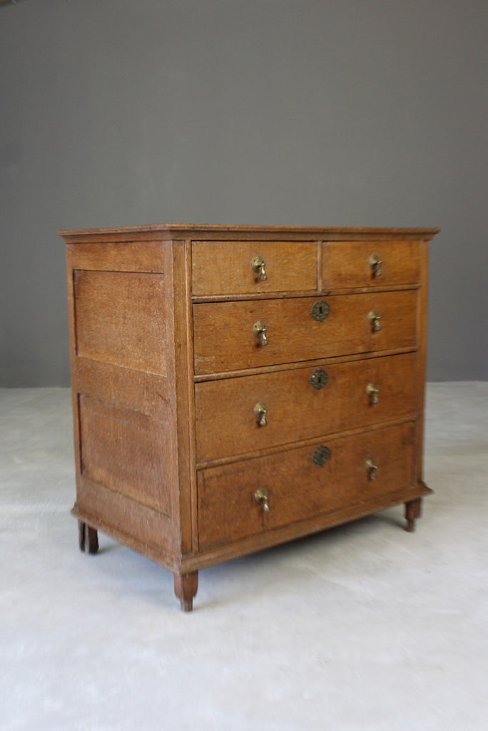 17th Century Style Oak Chest of Drawers - Kernow Furniture