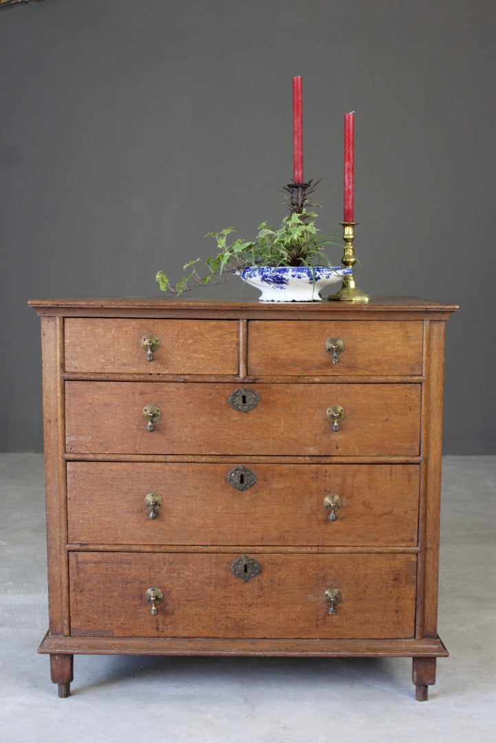 17th Century Style Oak Chest of Drawers - Kernow Furniture