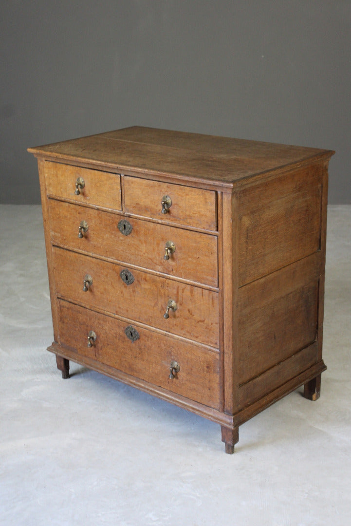 17th Century Style Oak Chest of Drawers - Kernow Furniture