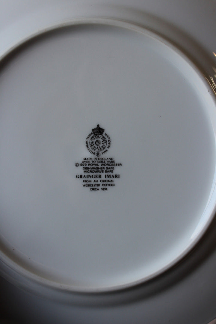 Royal Worcester Grainger Imari Plates - Kernow Furniture