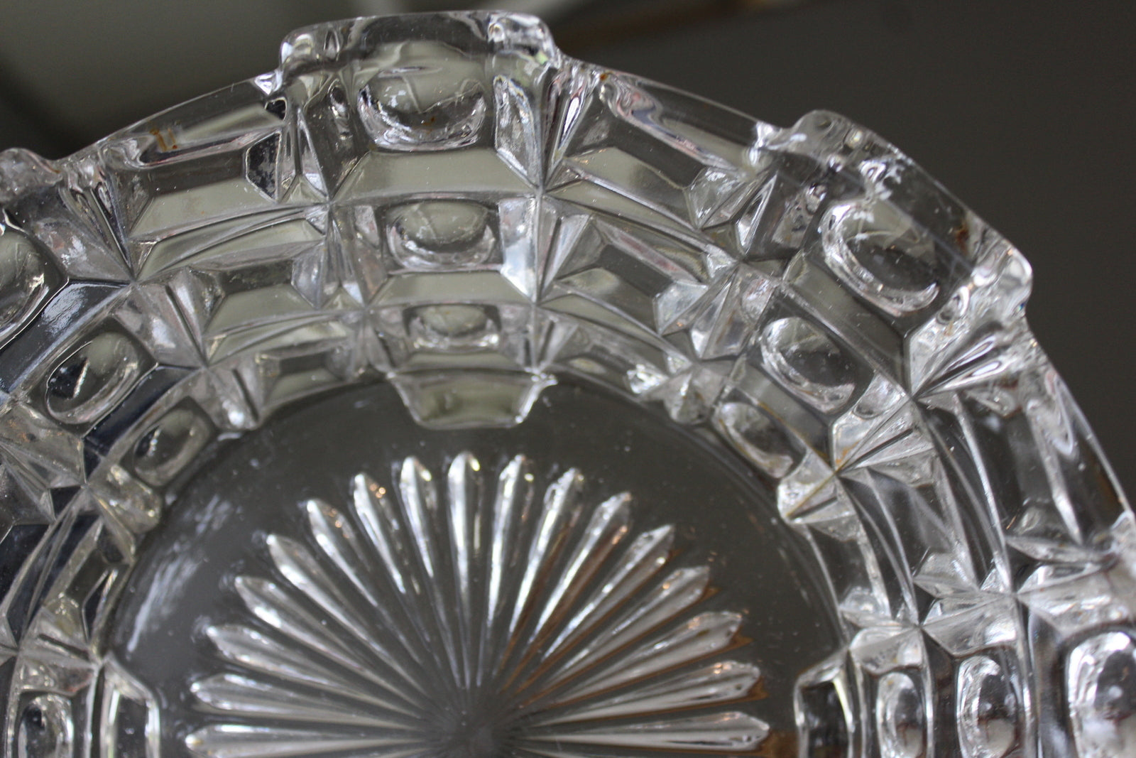 Chunky Clear Glass Serving Bowl - Kernow Furniture