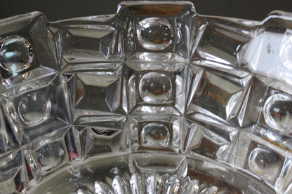 Chunky Clear Glass Serving Bowl - Kernow Furniture