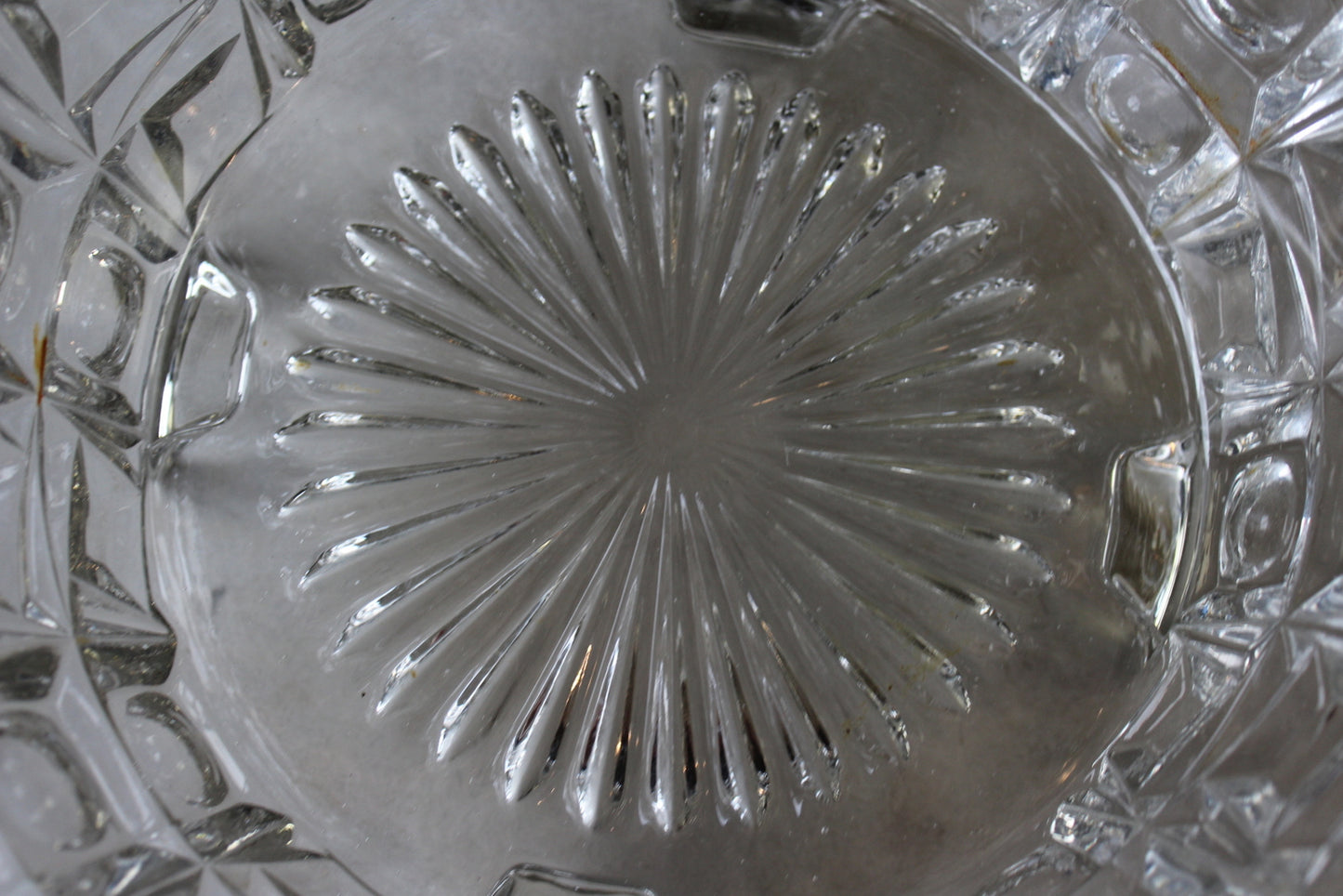 Chunky Clear Glass Serving Bowl - Kernow Furniture