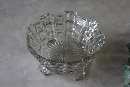 Chunky Clear Glass Serving Bowl - Kernow Furniture