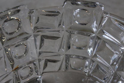 Chunky Clear Glass Serving Bowl - Kernow Furniture