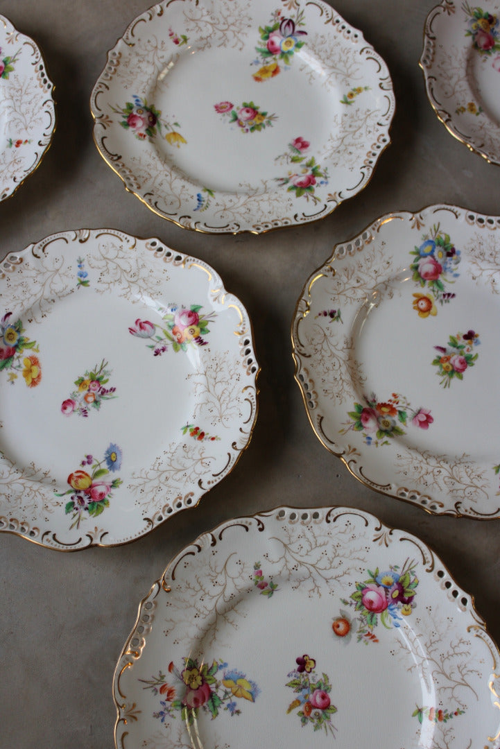 Coalport Pierced Dessert Plates - Kernow Furniture