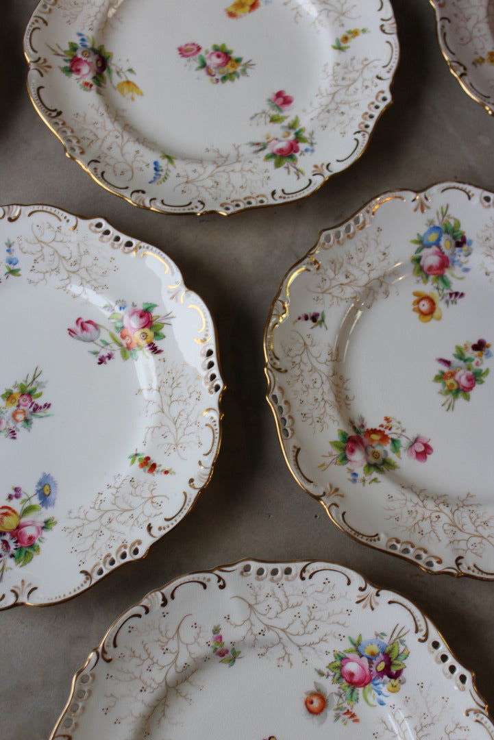 Coalport Pierced Dessert Plates - Kernow Furniture