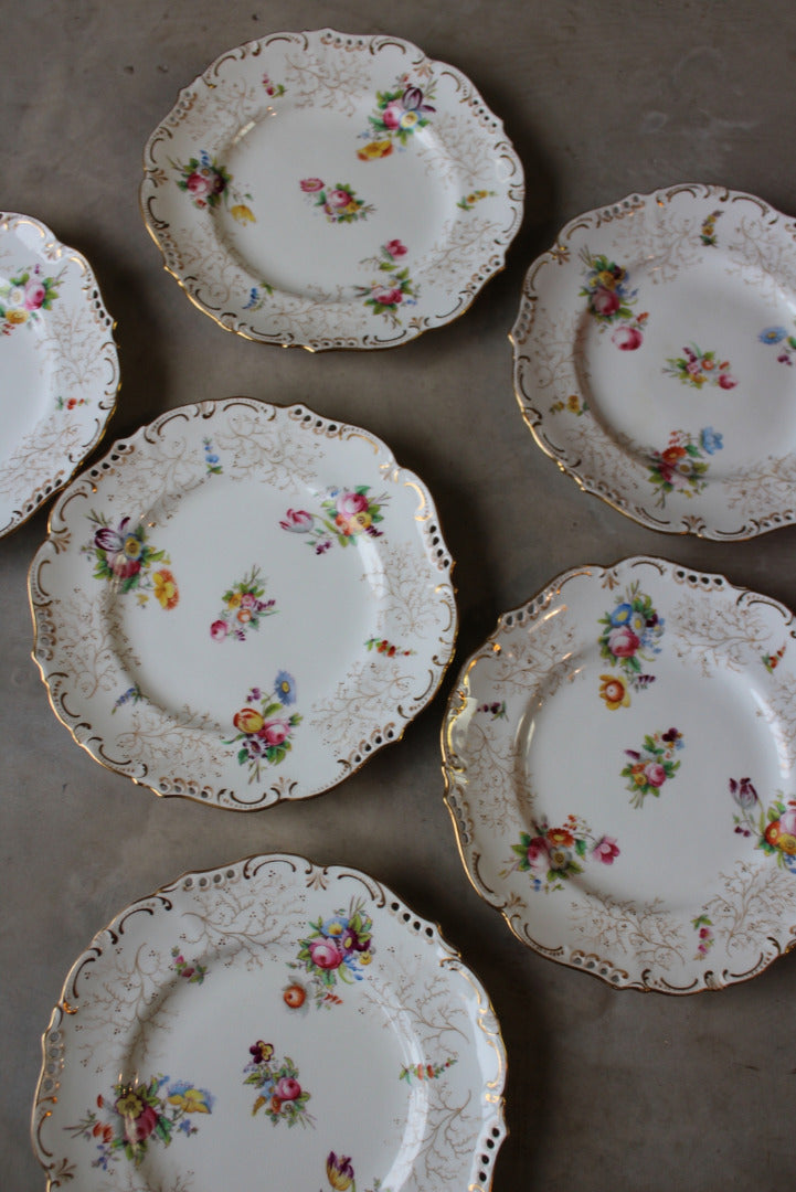 Coalport Pierced Dessert Plates - Kernow Furniture