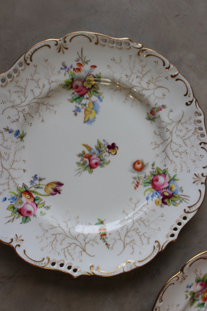 Coalport Pierced Dessert Plates - Kernow Furniture