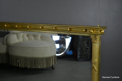 Large Regency Style Overmantle Mirror - Kernow Furniture