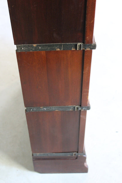 Mahogany Globe Wernicke Bookcase - Kernow Furniture