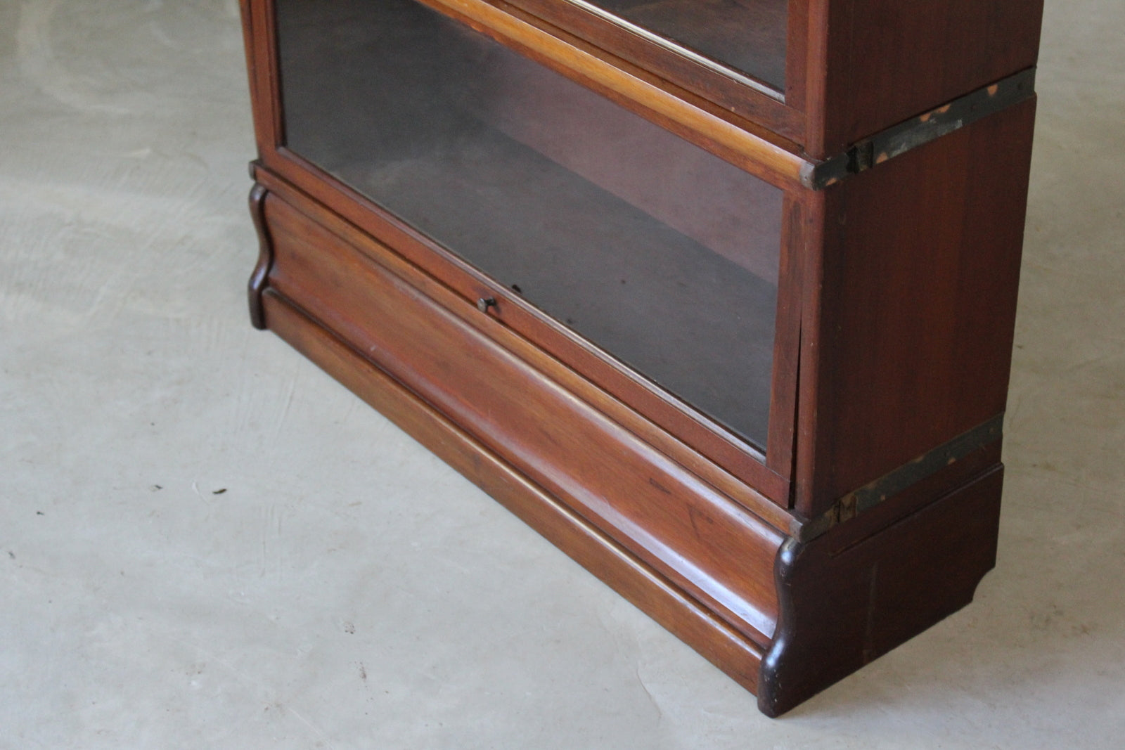 Mahogany Globe Wernicke Bookcase - Kernow Furniture