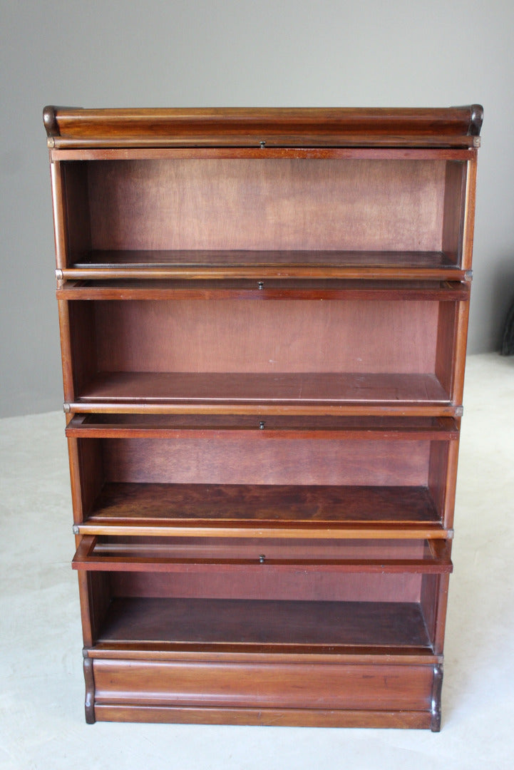 Mahogany Globe Wernicke Bookcase - Kernow Furniture