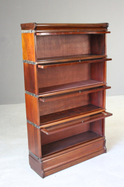 Mahogany Globe Wernicke Bookcase - Kernow Furniture