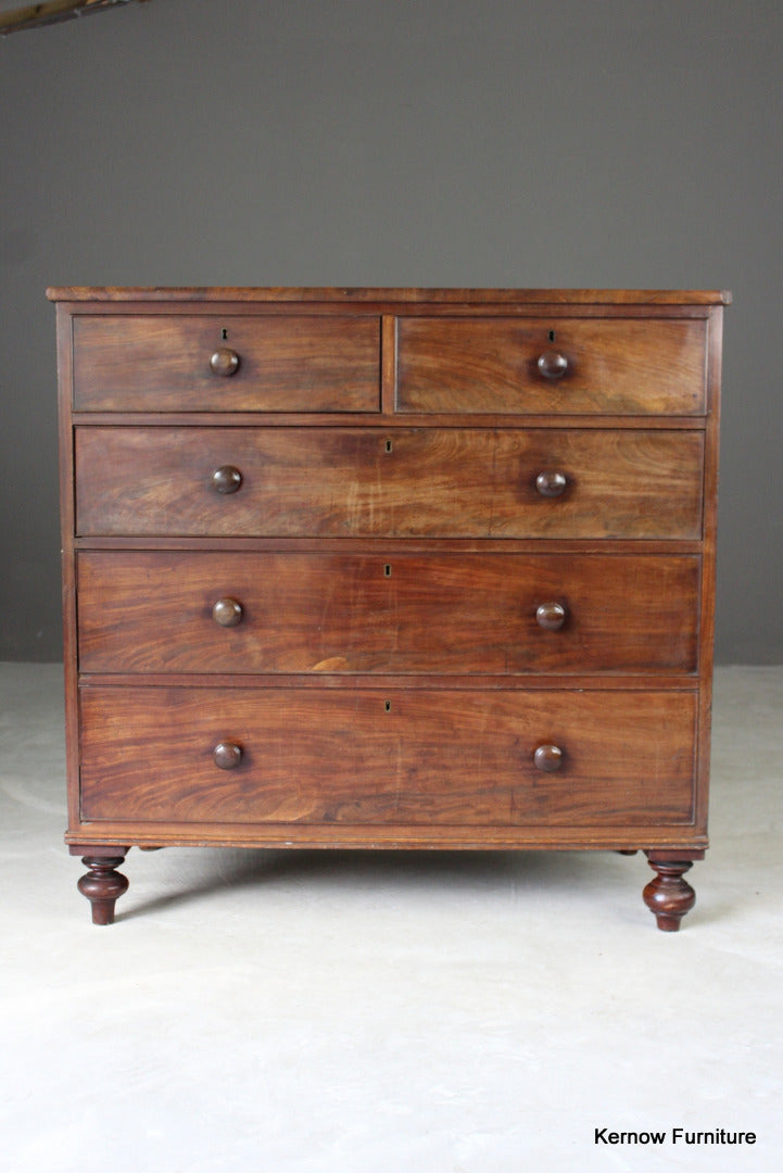 Antique Mahogany Chest of Drawers - Kernow Furniture