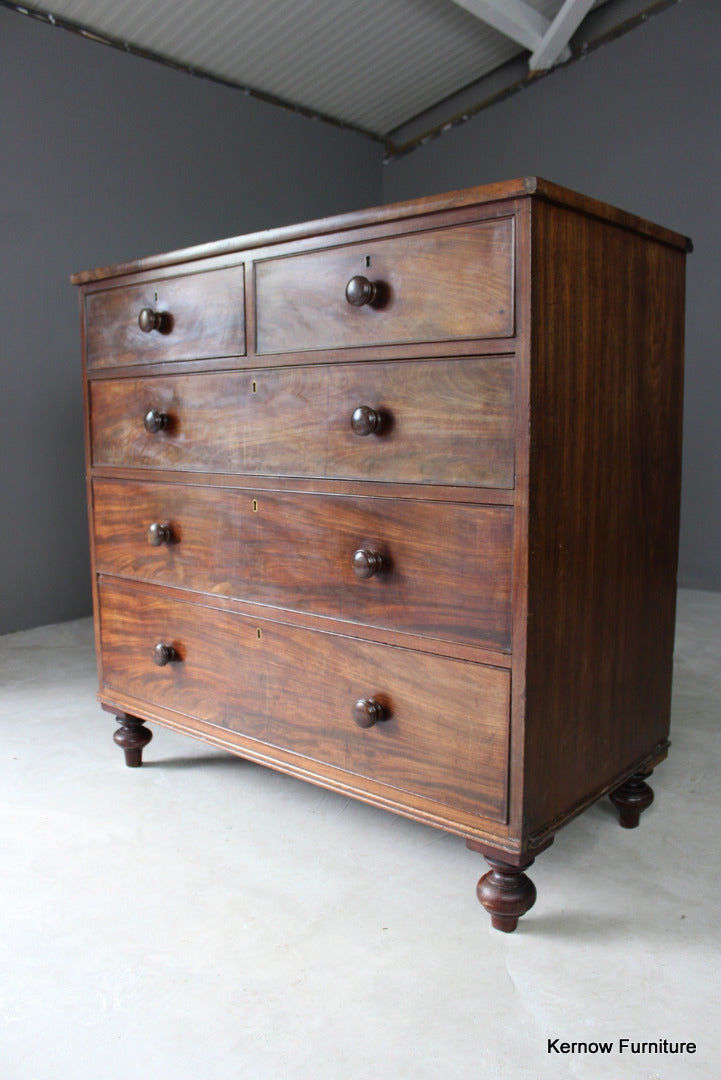 Antique Mahogany Chest of Drawers - Kernow Furniture