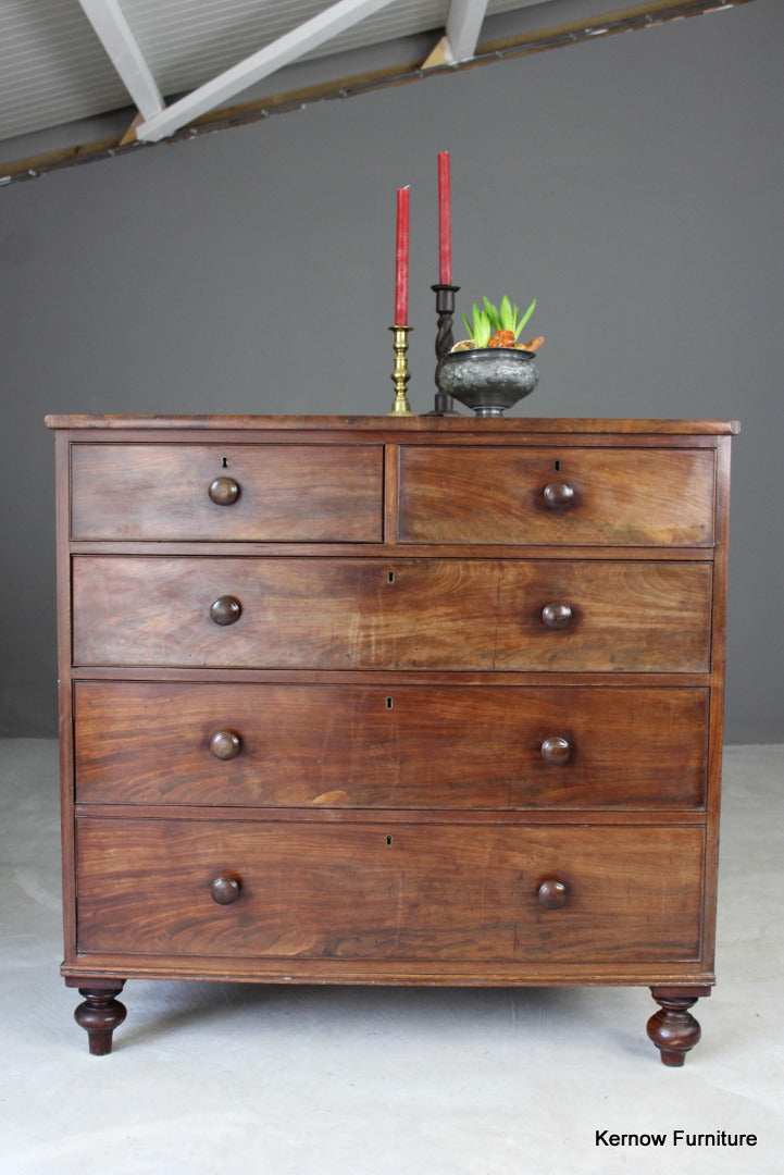 Antique Mahogany Chest of Drawers - Kernow Furniture