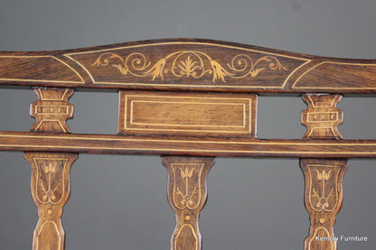 Edwardian Inlaid Rosewood Occasional Chairs - Kernow Furniture