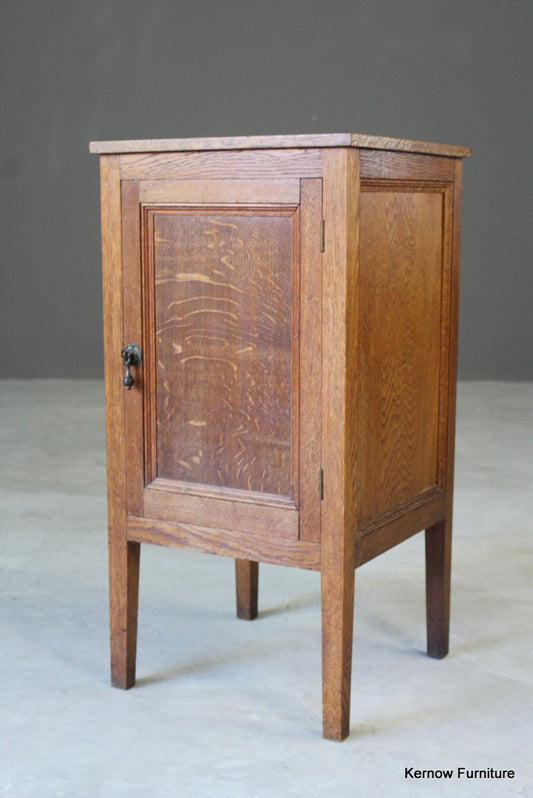 Vintage Oak Bedside Cabinet - Kernow Furniture