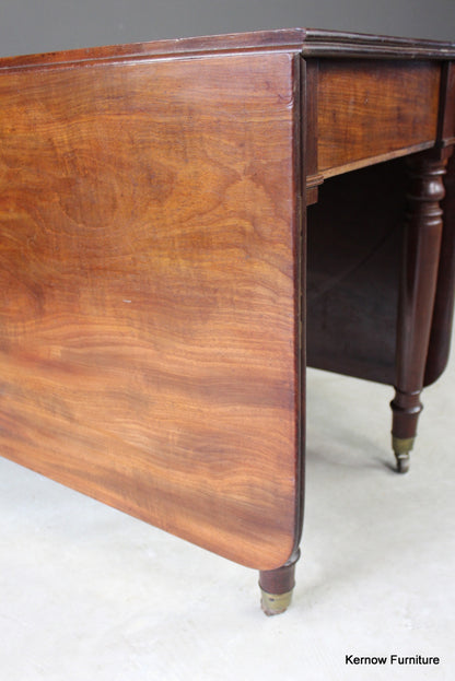 Antique Mahogany Drop Leaf Table - Kernow Furniture