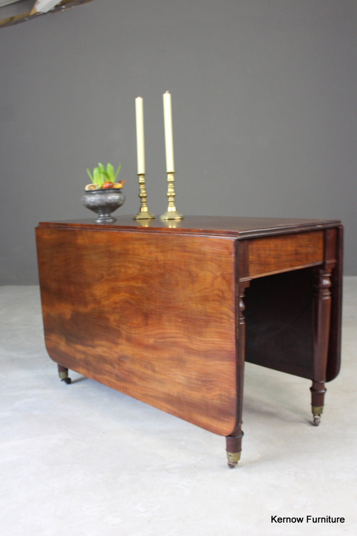 Antique Mahogany Drop Leaf Table - Kernow Furniture