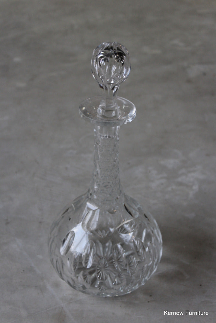 Antique Cut Glass Decanter - Kernow Furniture