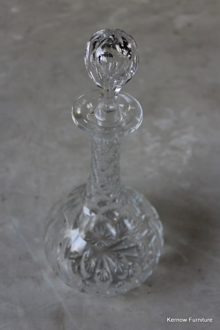 Antique Cut Glass Decanter - Kernow Furniture