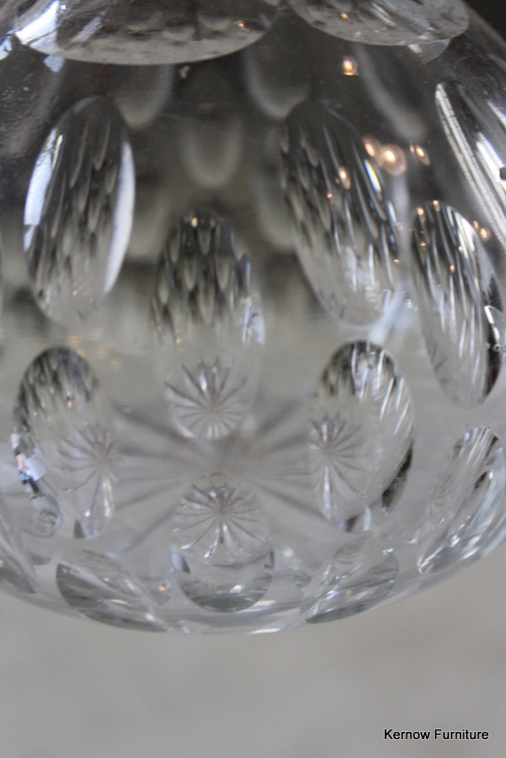 Antique Cut Glass Decanter - Kernow Furniture