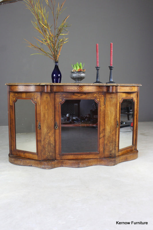Antique Walnut Credenza - Kernow Furniture