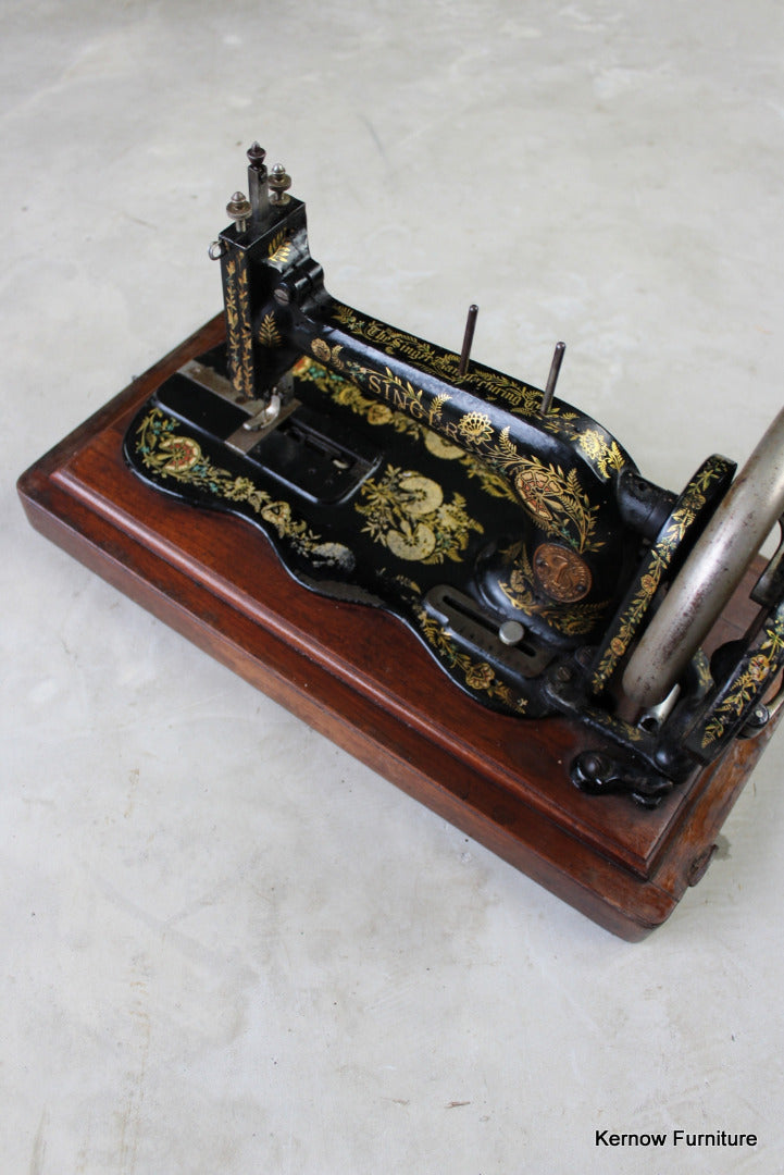 Singer Fiddle Base Sewing Machine - Kernow Furniture