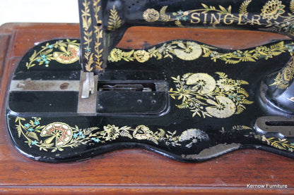 Singer Fiddle Base Sewing Machine - Kernow Furniture