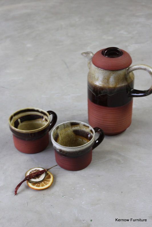 Retos Glazed Tea Pot & Mugs - Kernow Furniture