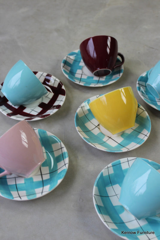 6 x Alfred Meakin Cups & Saucers - Kernow Furniture