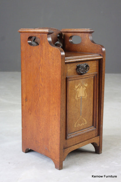 Art Nouveau Oak Coal Scuttle - Kernow Furniture