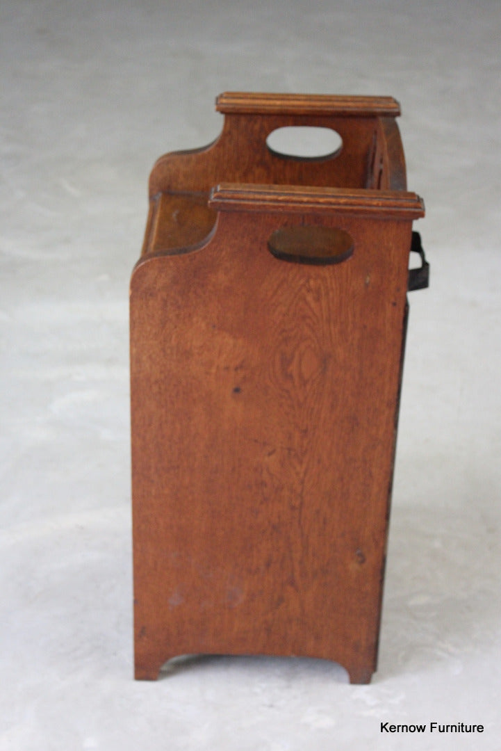 Art Nouveau Oak Coal Scuttle - Kernow Furniture