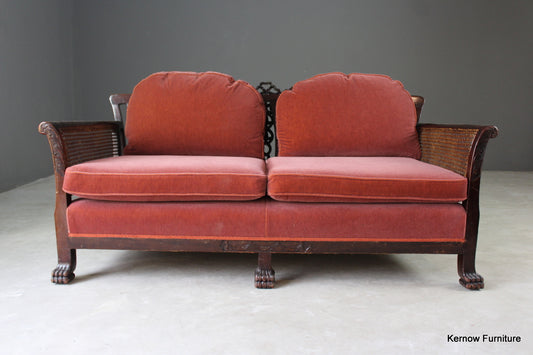Antique Bergere Sofa - Kernow Furniture