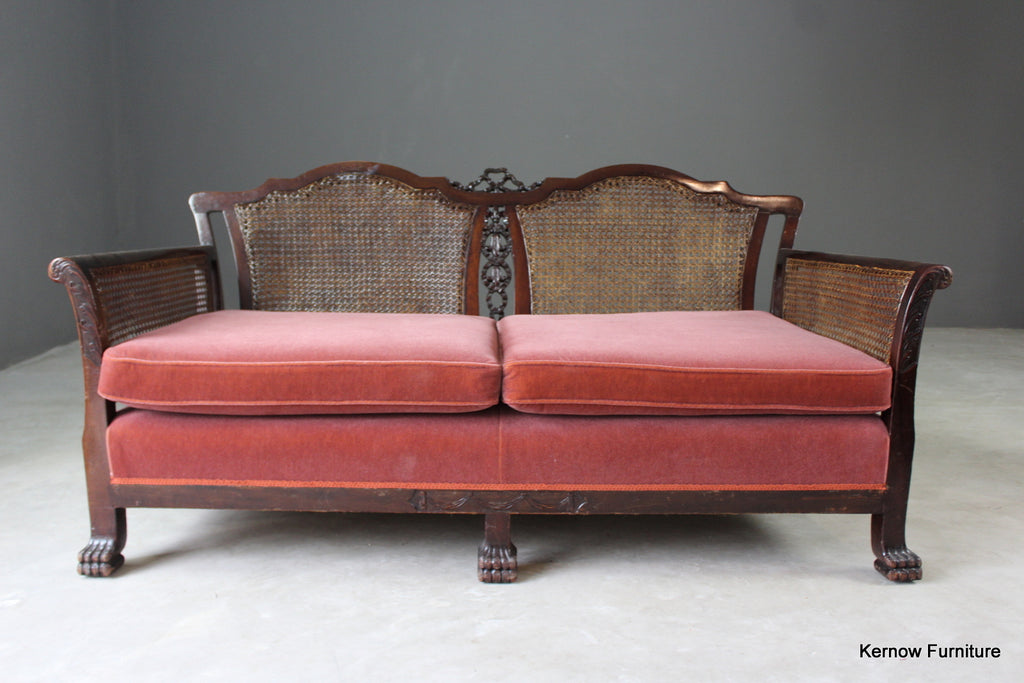 Antique Bergere Sofa - Kernow Furniture
