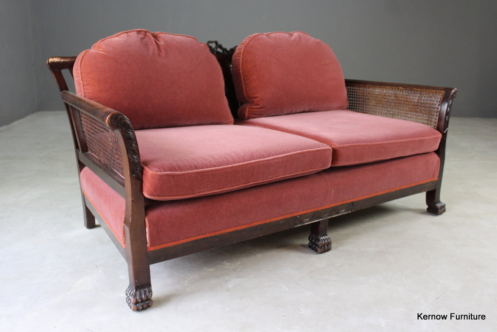 Antique Bergere Sofa - Kernow Furniture