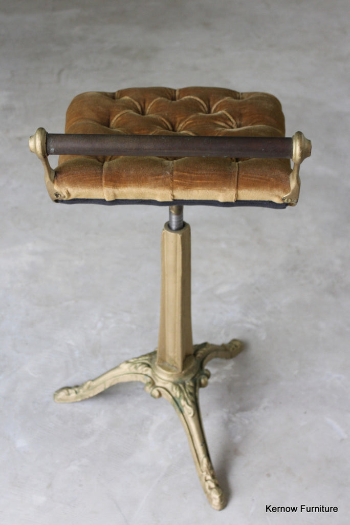 Antique Music Stool - Kernow Furniture
