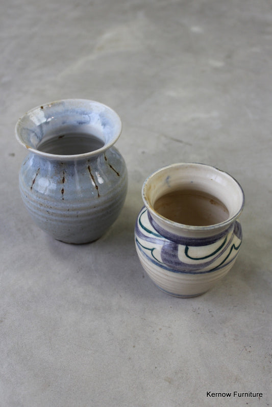 Pair Small Studio Pots - Kernow Furniture